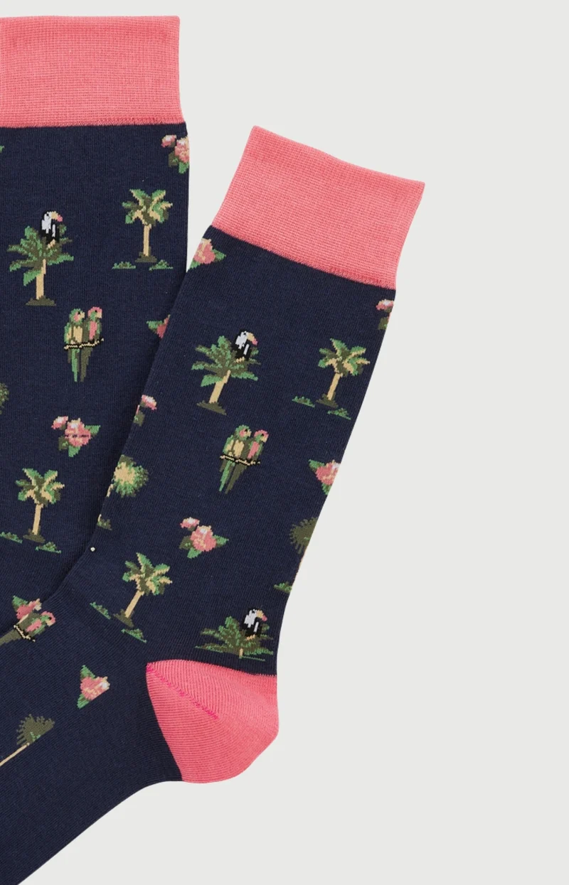 Chaussettes en coton - Perroquet Marine
