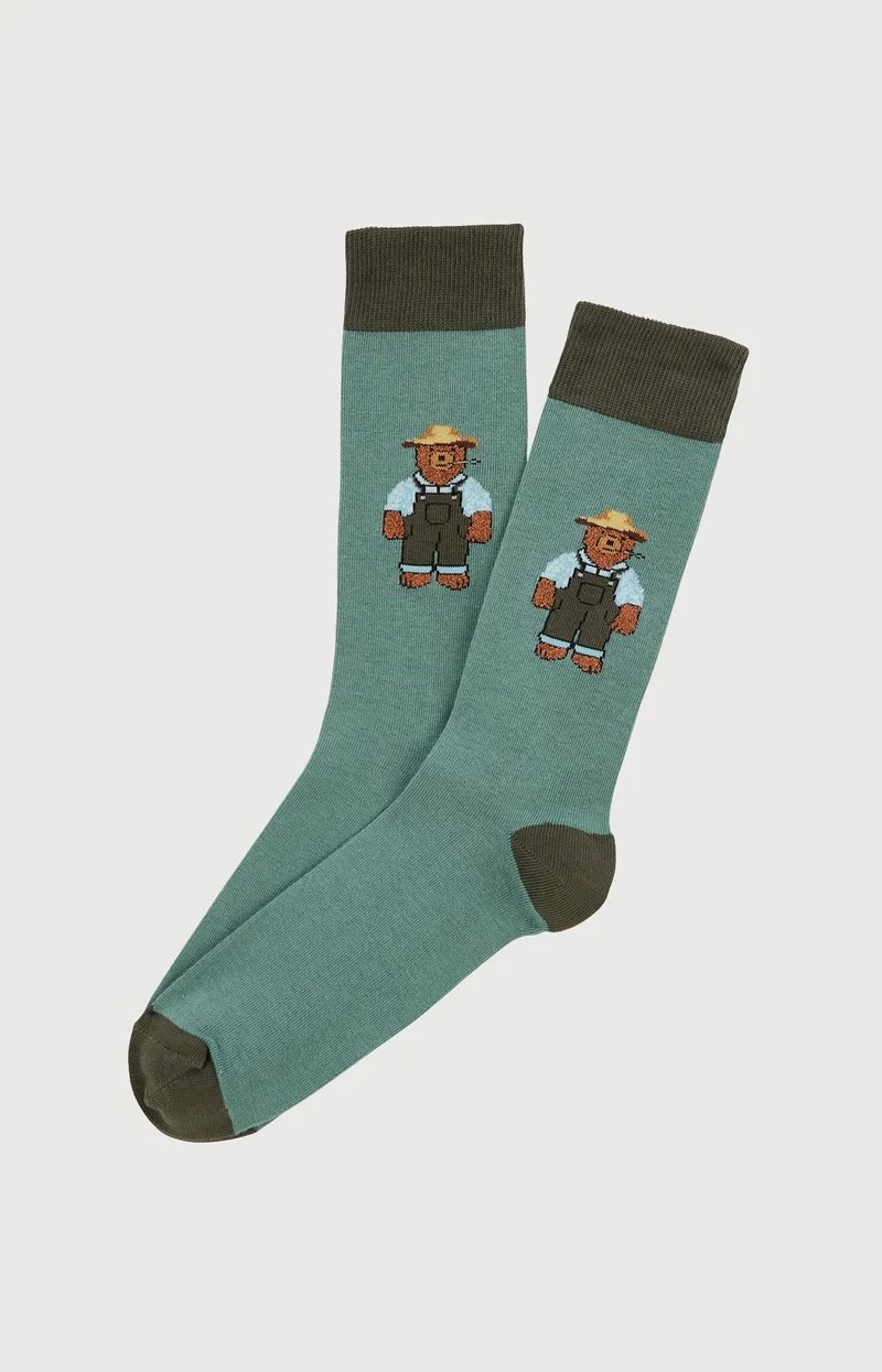 Chaussettes en coton - Pré à rêver Kaki