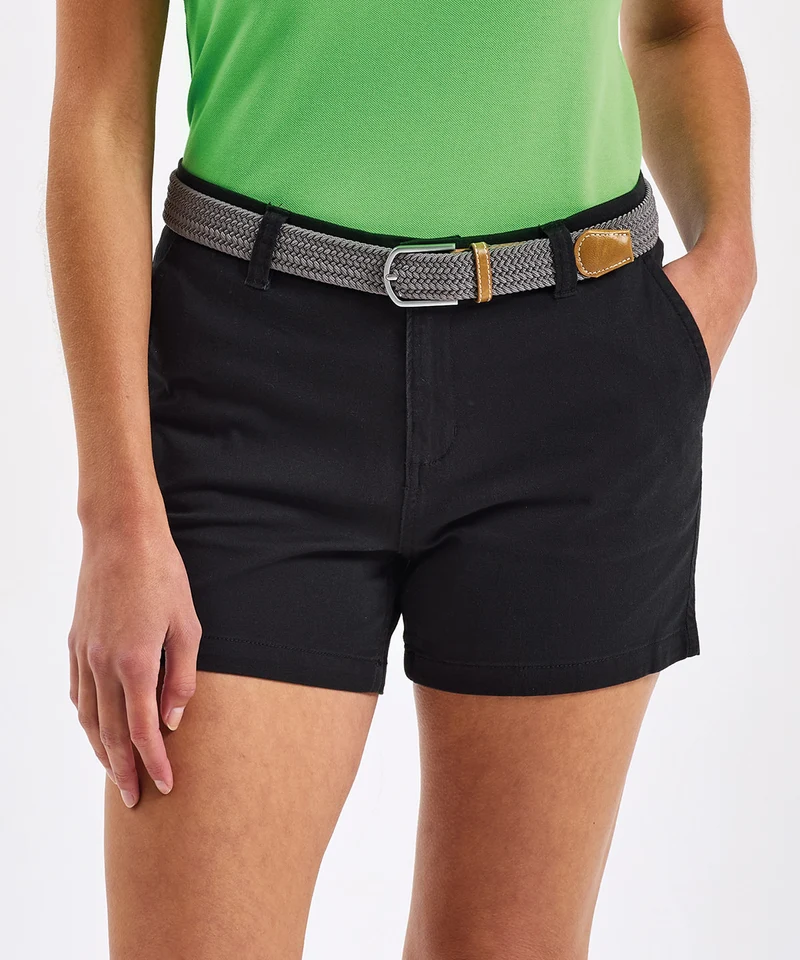 Black - Women's chino shorts