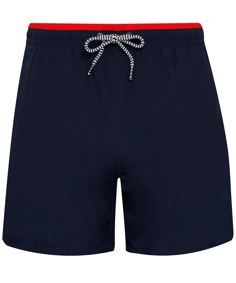 Navy/Red - Swim shorts