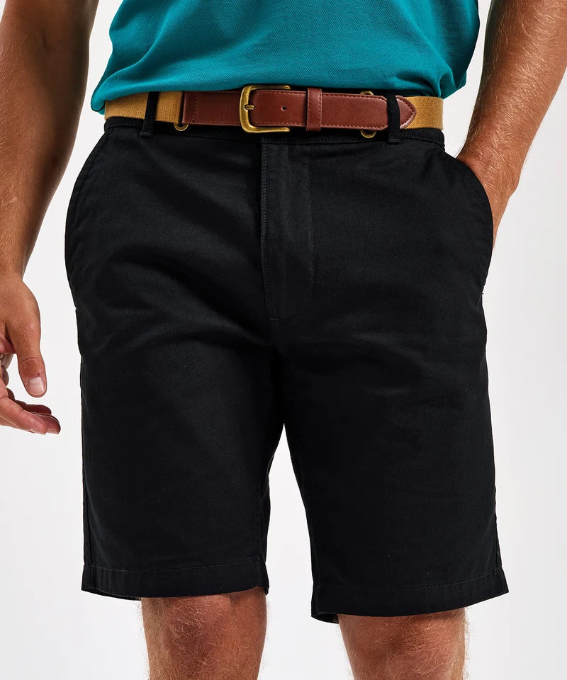 Black - Men's chino shorts