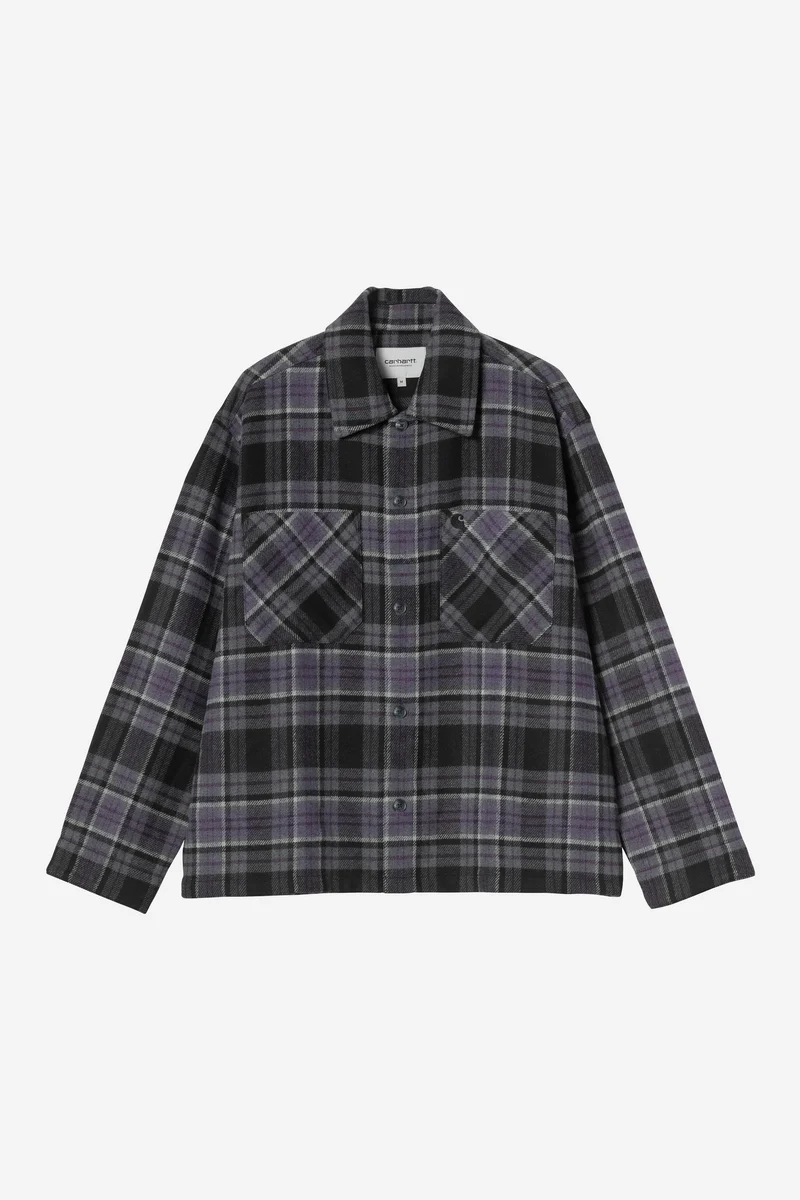 Carhartt Wip PARSON L/S SHIRT Parson Check Shady Purple