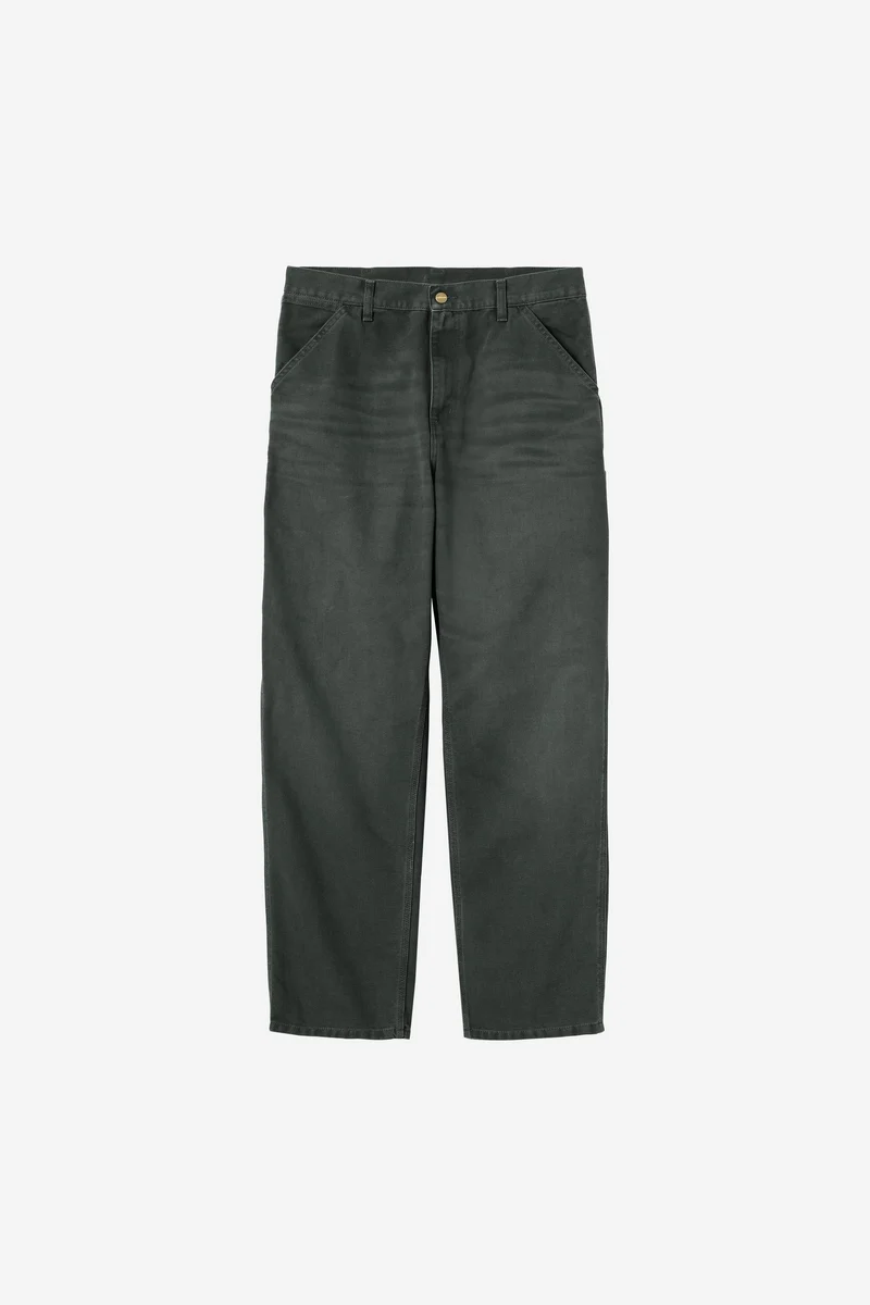 Carhartt Wip SINGLE KNEE PANT Raven stone canvas