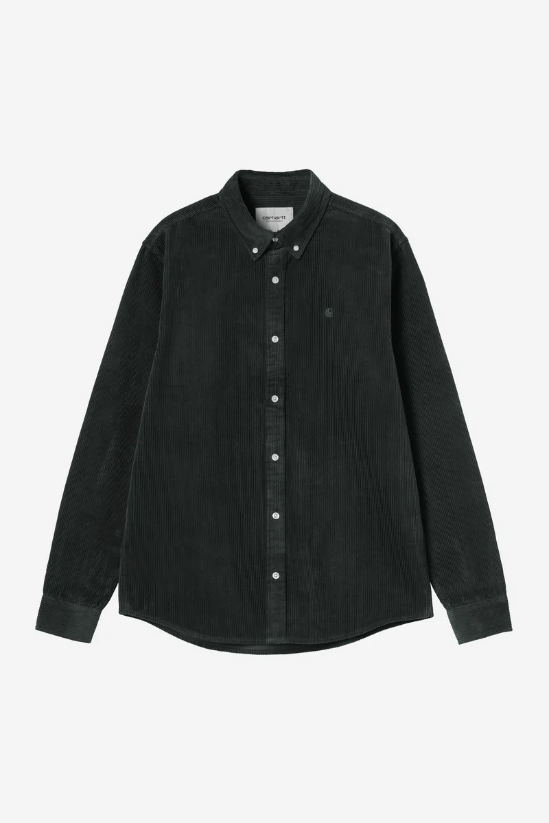 Carhartt Wip MADISON CORD L/S SHIRT Raven