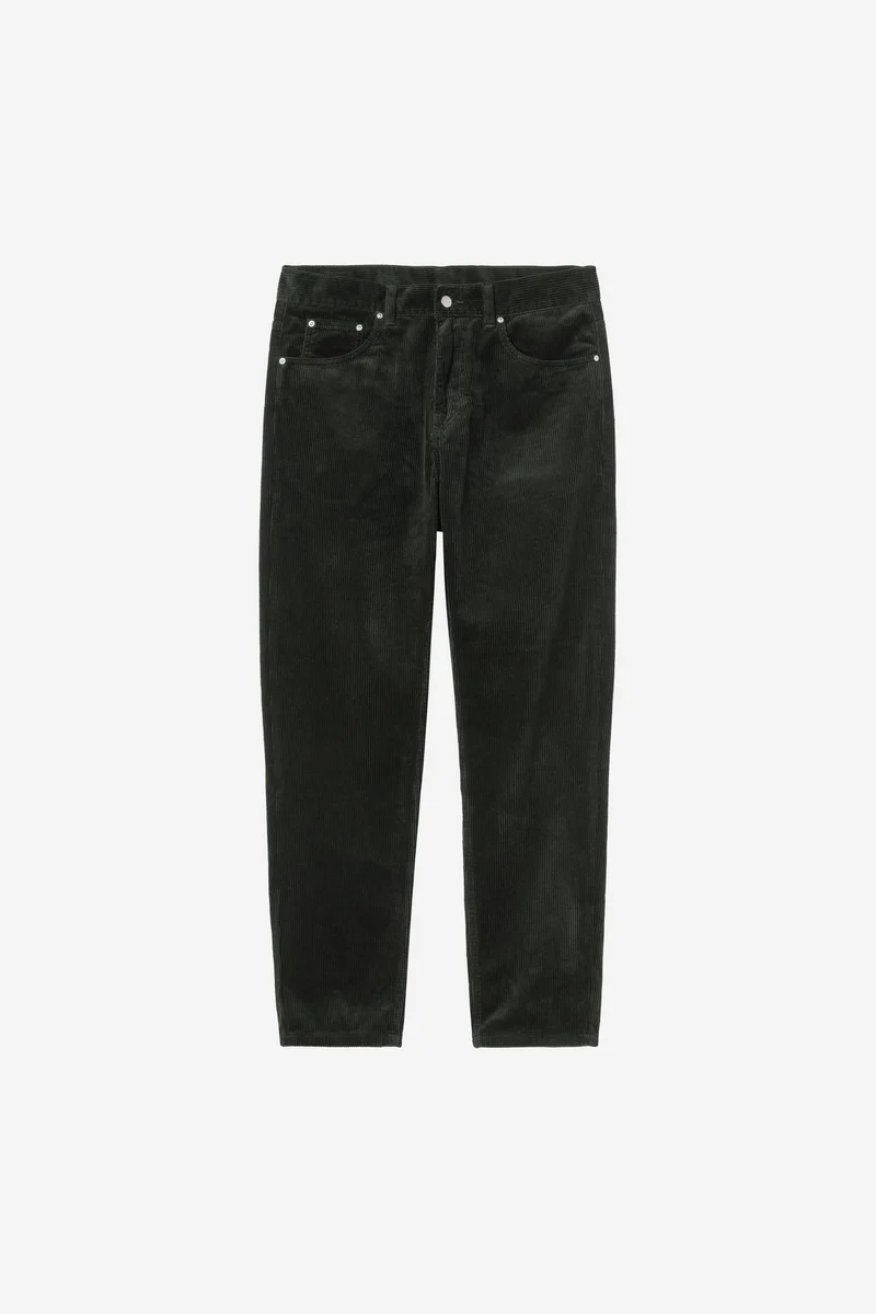 Carhartt Wip NEWEL CORDUROY PANT Raven rinsed