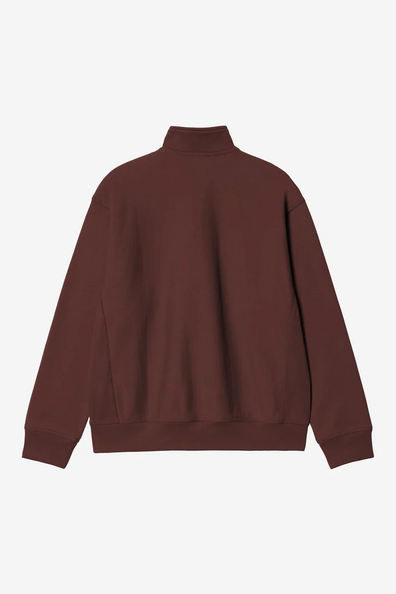 Carhartt Wip HALF ZIP AMERICAN SCRIPT SWEAT Amarone