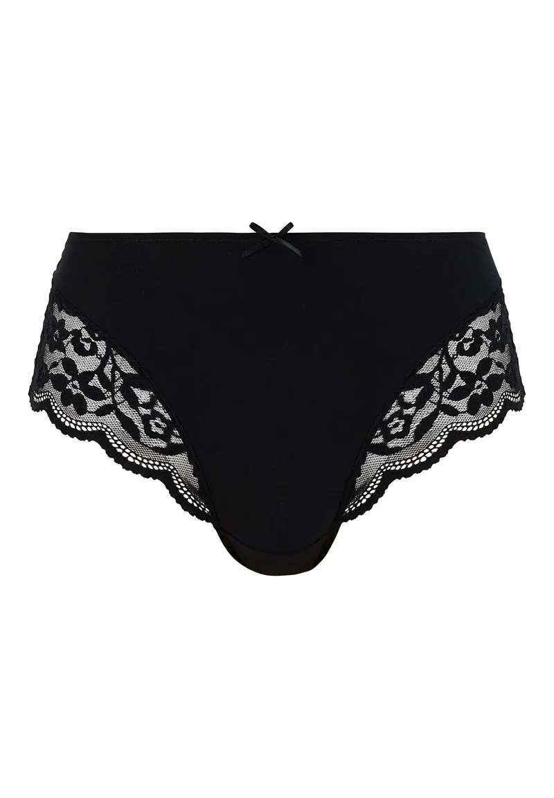 Lot de 2 slips midi Duo Douceur Coton Noir