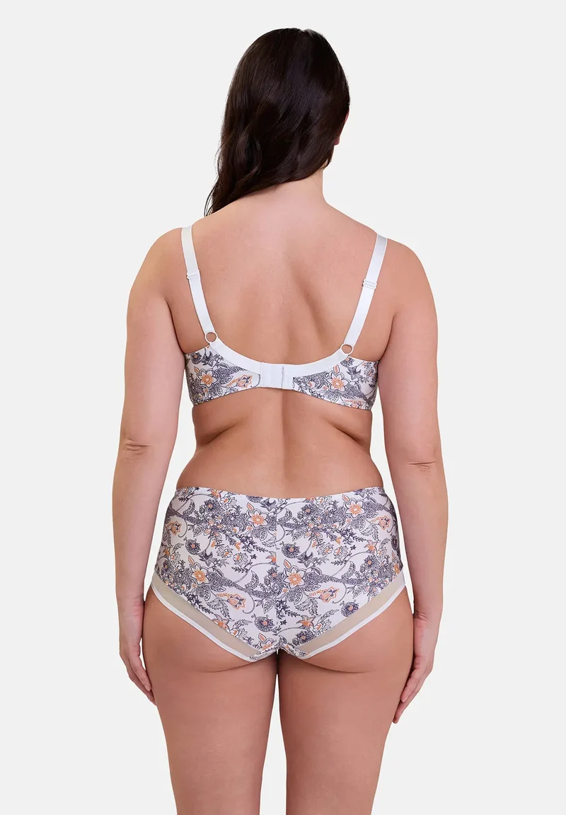 Shorty Complice Imprimé Paisley Mûre et Mandarine