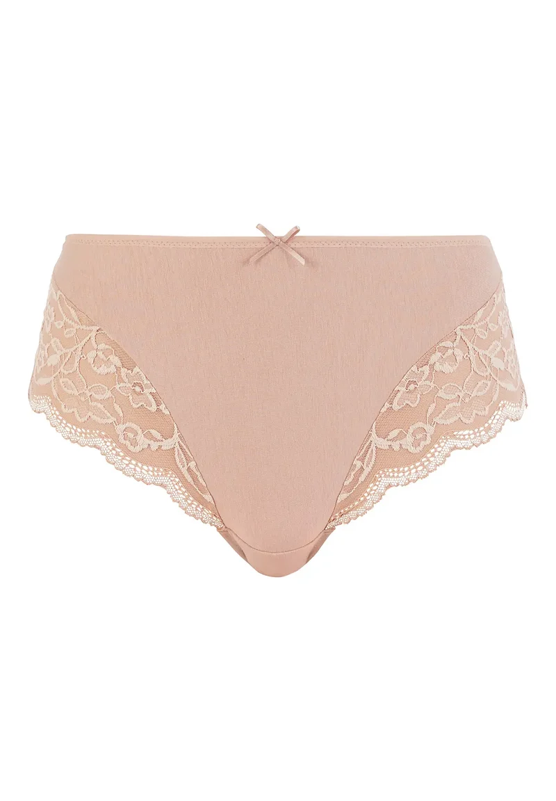 Lot de 2 slips midi Duo Douceur Coton Beige Blush