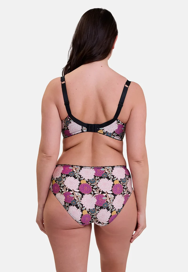 Slip Aurélie Imprimé Dahlia Foncé