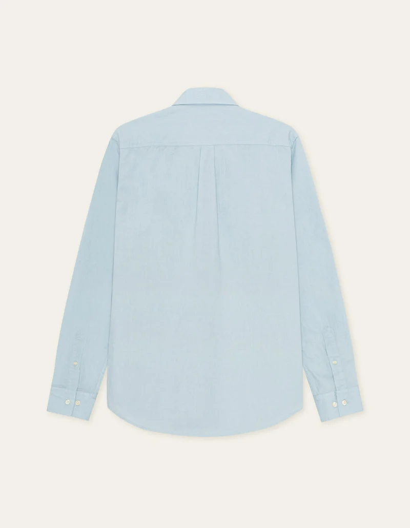 Les Deux COTTON LINEN L/S SHIRT Skyway Blue