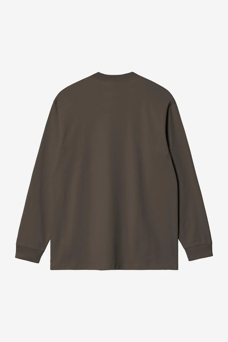 Carhartt Wip CHASE L/S TEE Shungite / Gold