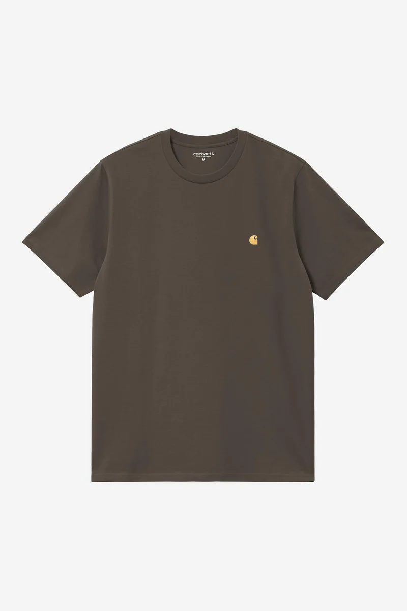 Carhartt Wip CHASE S/S TEE Shungite / Gold