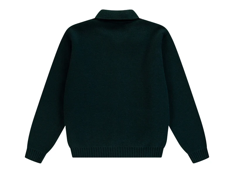 Arte Antwerp CABLE KNIT ZIP CARDIGAN Green