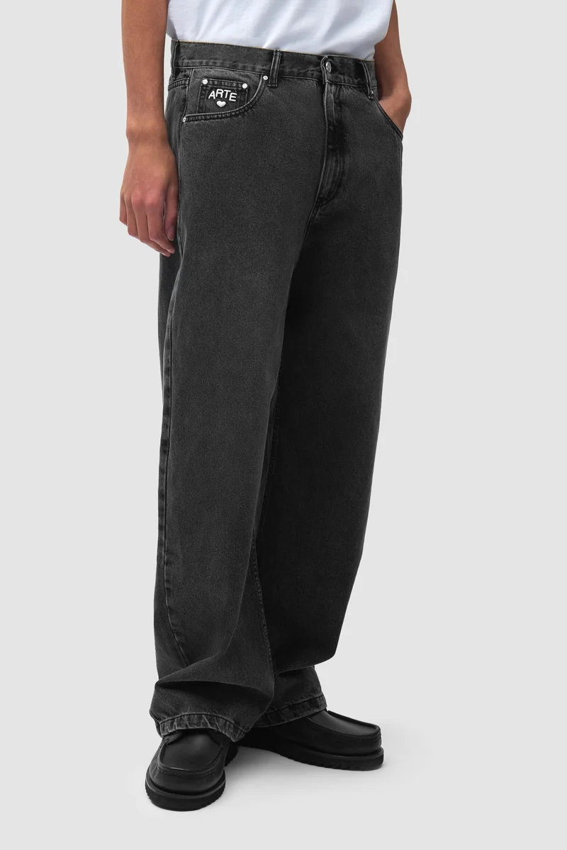 Arte Antwerp COR UNIFORM DENIM PANT Black
