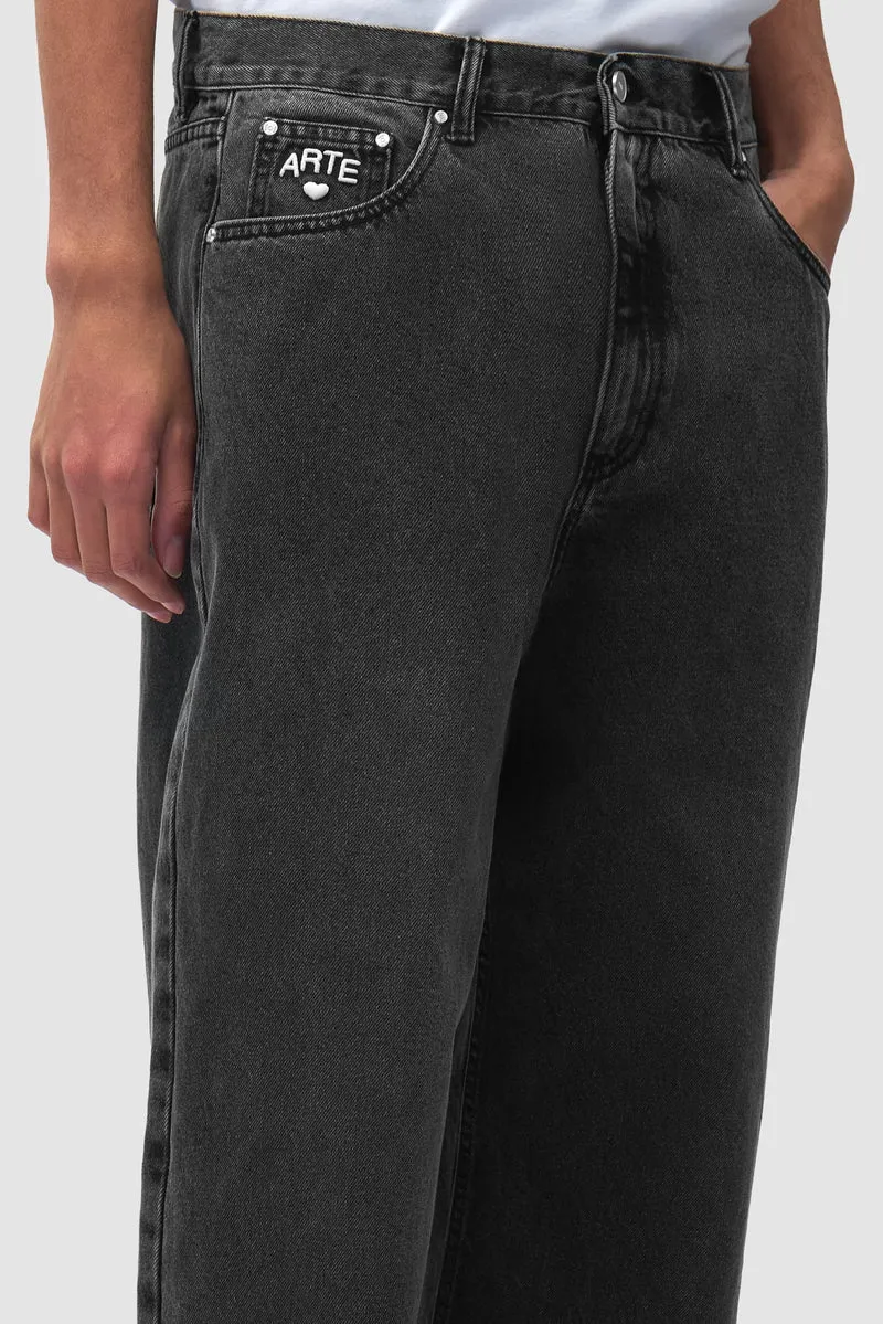 Arte Antwerp COR UNIFORM DENIM PANT Black