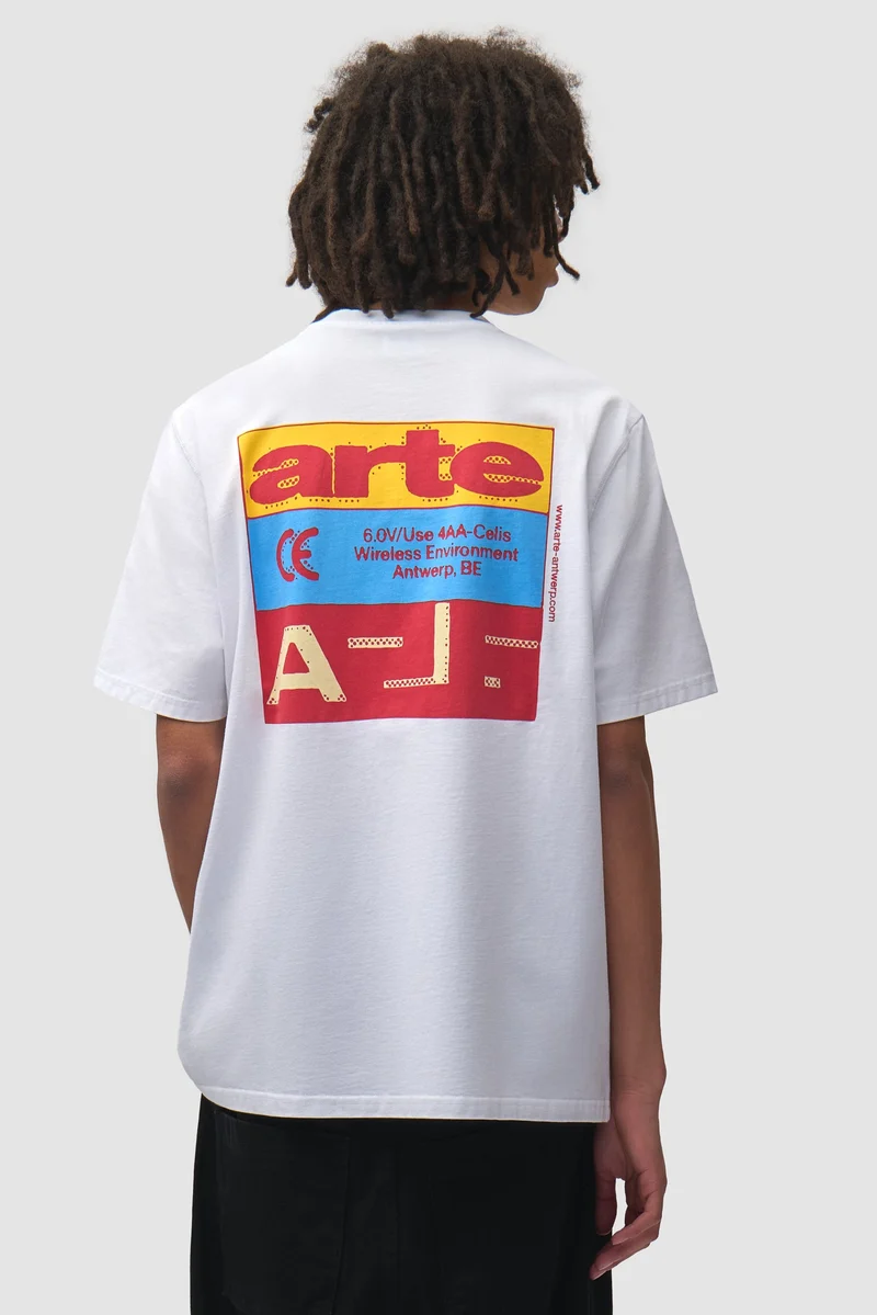 Arte Antwerp TRICOLOR SERIAL S/S TEE White