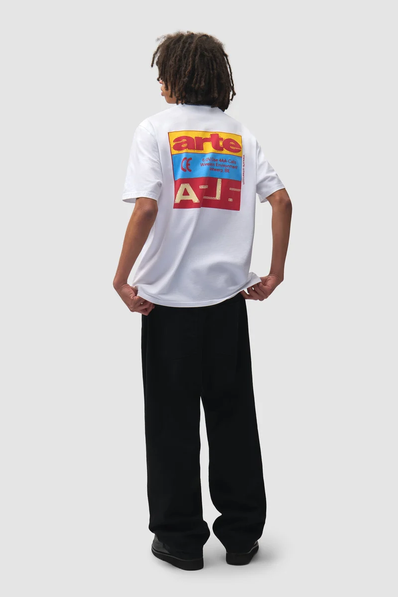 Arte Antwerp TRICOLOR SERIAL S/S TEE White