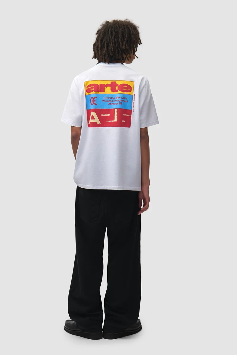 Arte Antwerp TRICOLOR SERIAL S/S TEE White