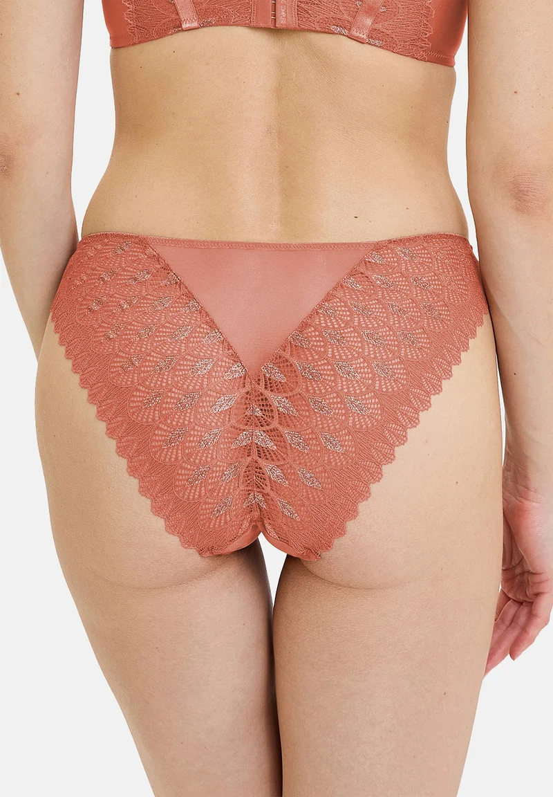 Slip Olympe Marron Cuivré
