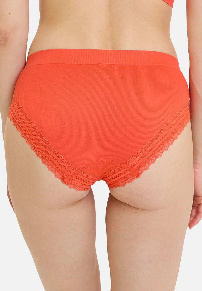 Lot de 2 slips Agathe Orange Corail et Vert Tendre