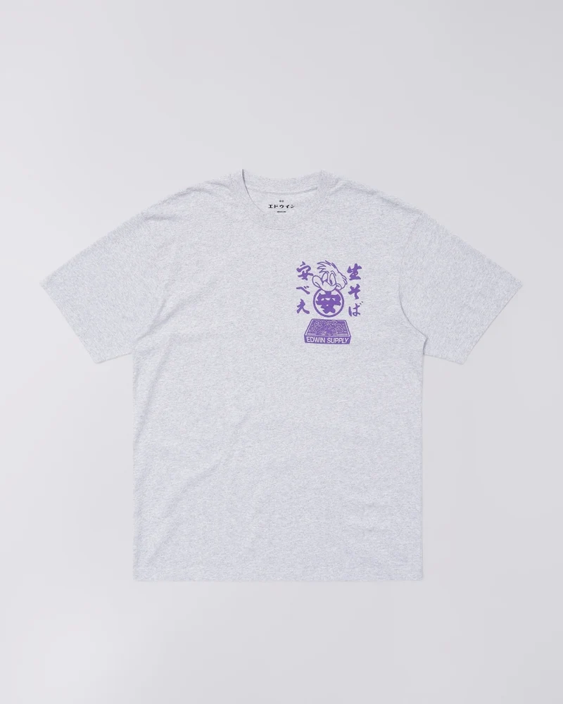 Edwin SOBA YASUBE S/S TEE Grey Marl