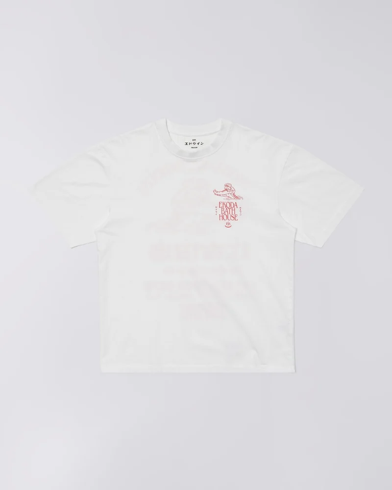 Edwin EKODA BATH HOUSE S/S TEE White