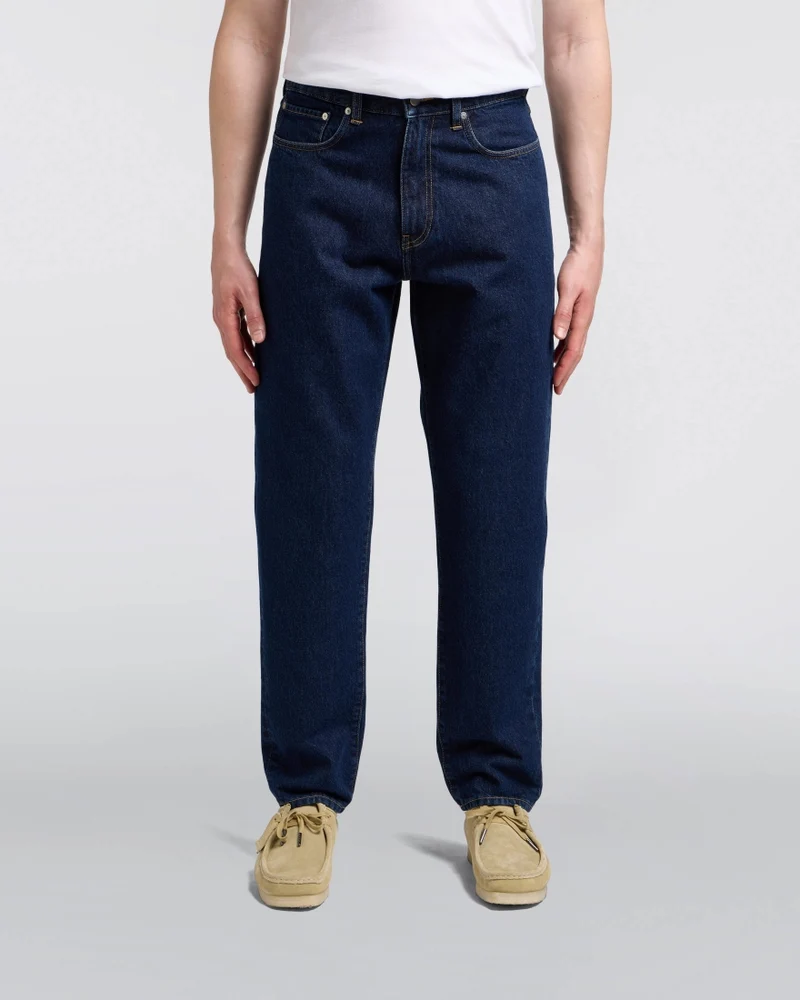 Edwin COSMOS PANT Blue Dark Marble Wash