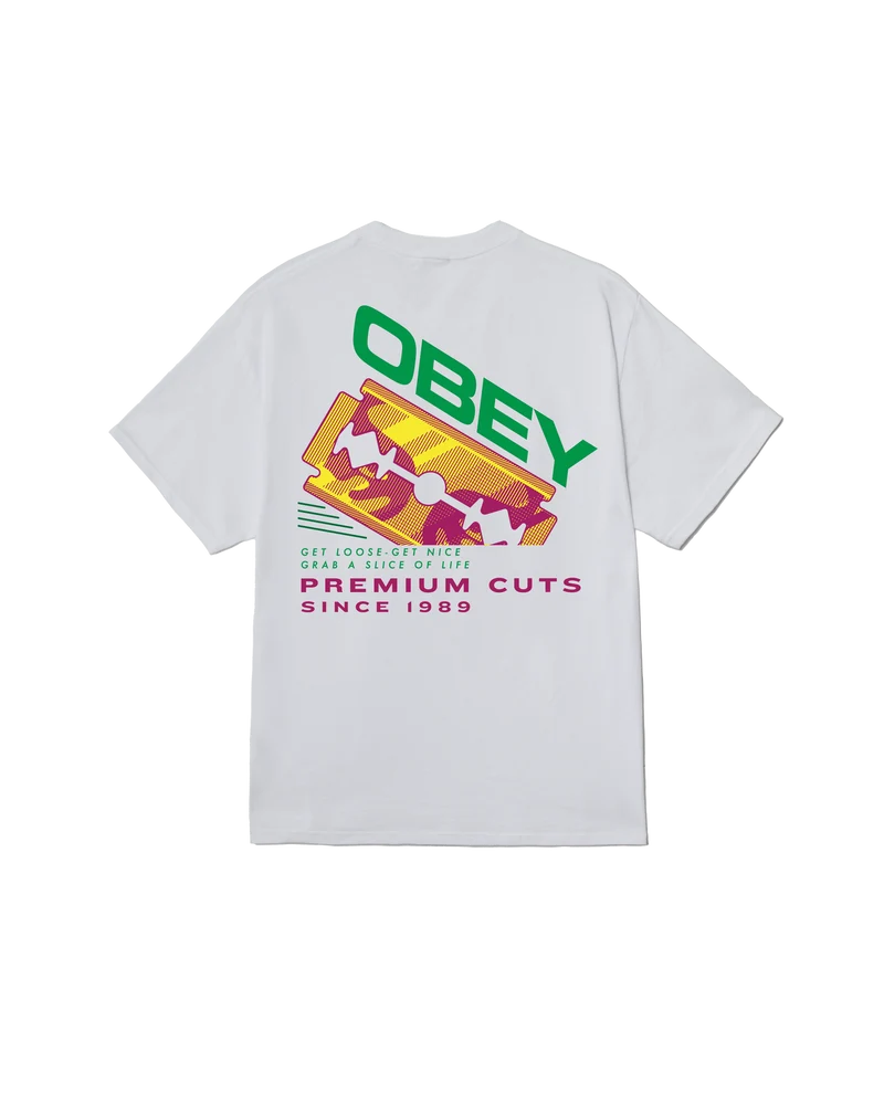 OBEY RAZOR CLASSIC T-SHIRT WHITE