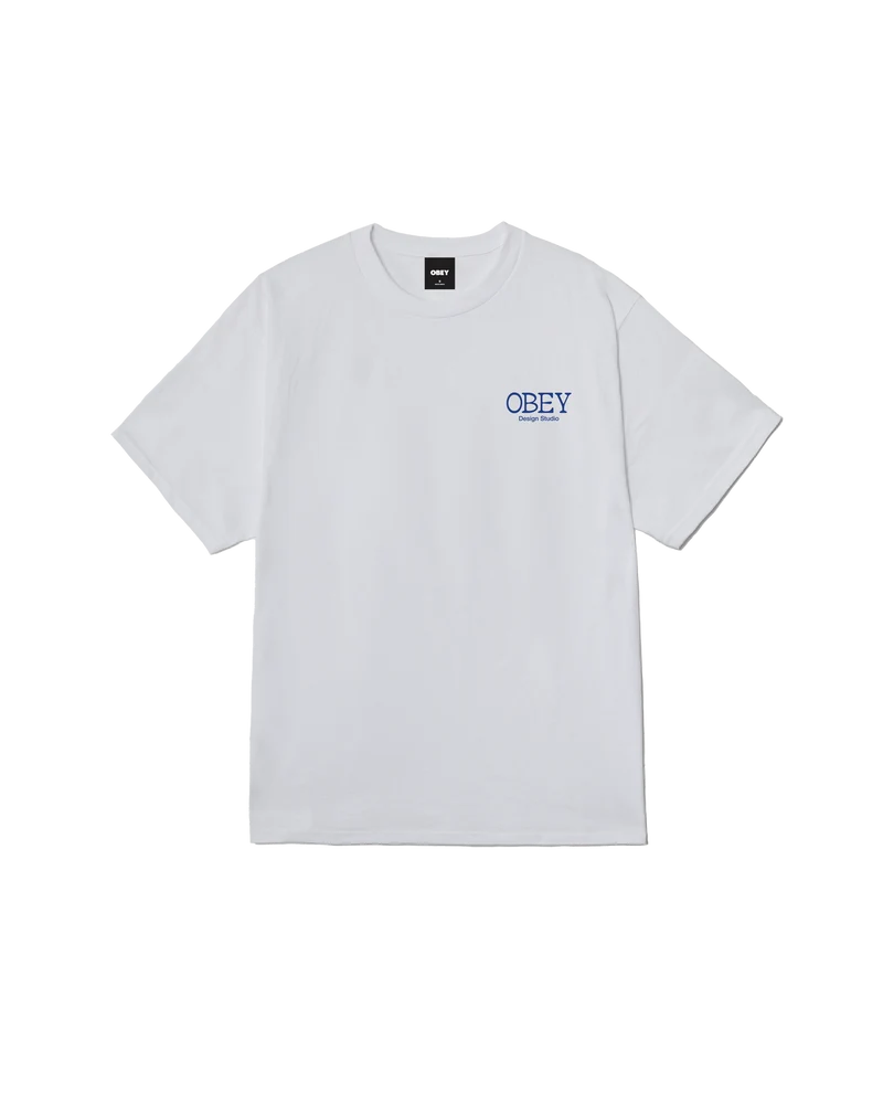 OBEY LUCKY CAT CLASSIC T-SHIRT WHITE