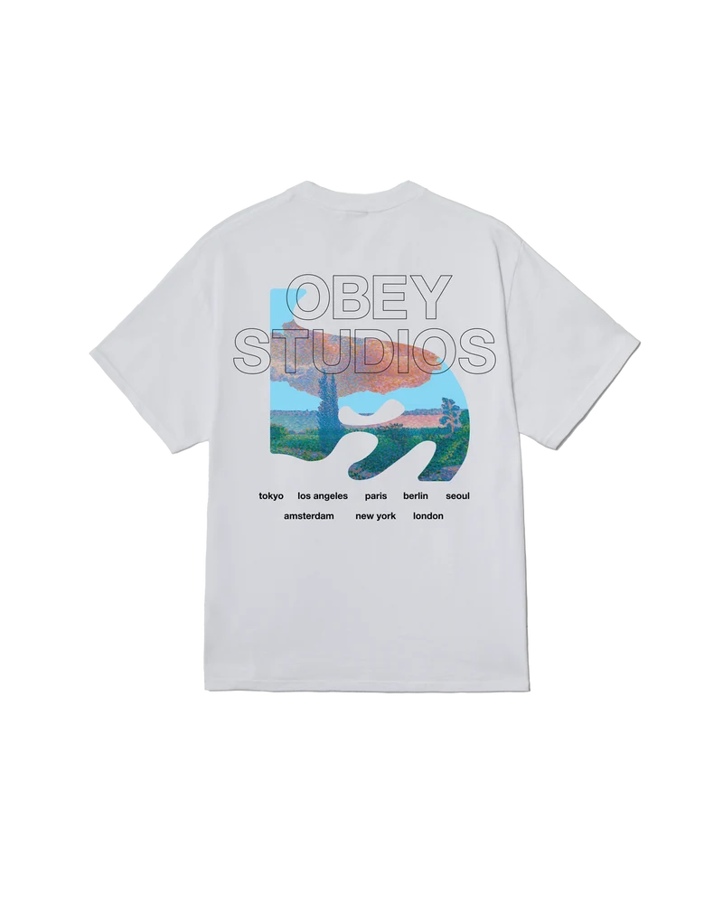 OBEY PASTURES CLASSIC T-SHIRT WHITE
