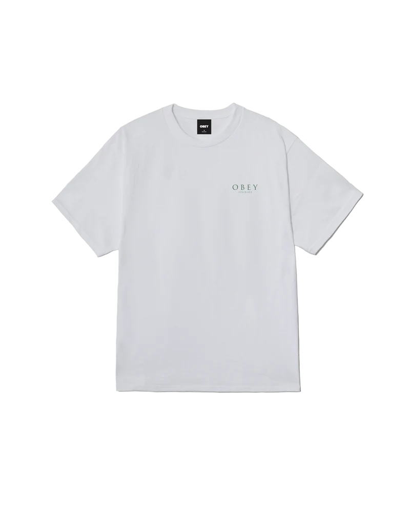 OBEY FLORES ROBUS CLASSIC T-SHIRT WHITE