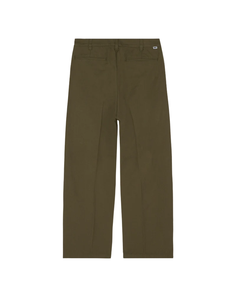 OBEY DEAN PLEATED PANT STONE GRAY