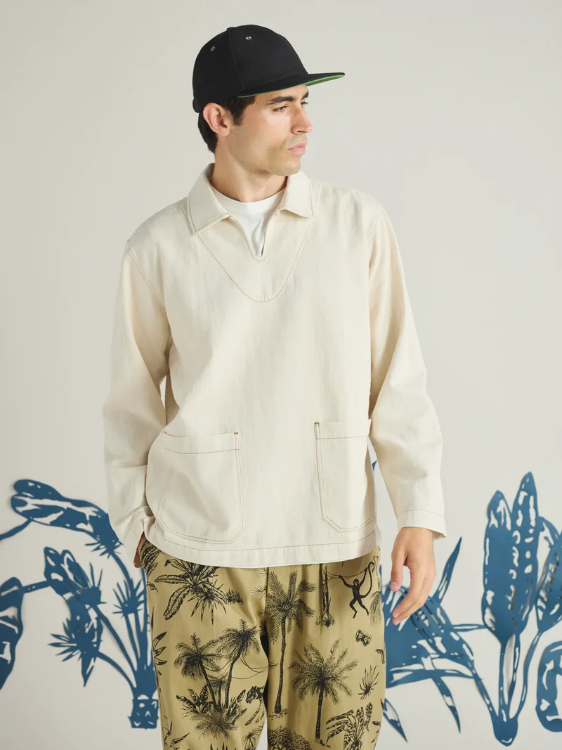 Universal works - Smock overshirt - Ecru