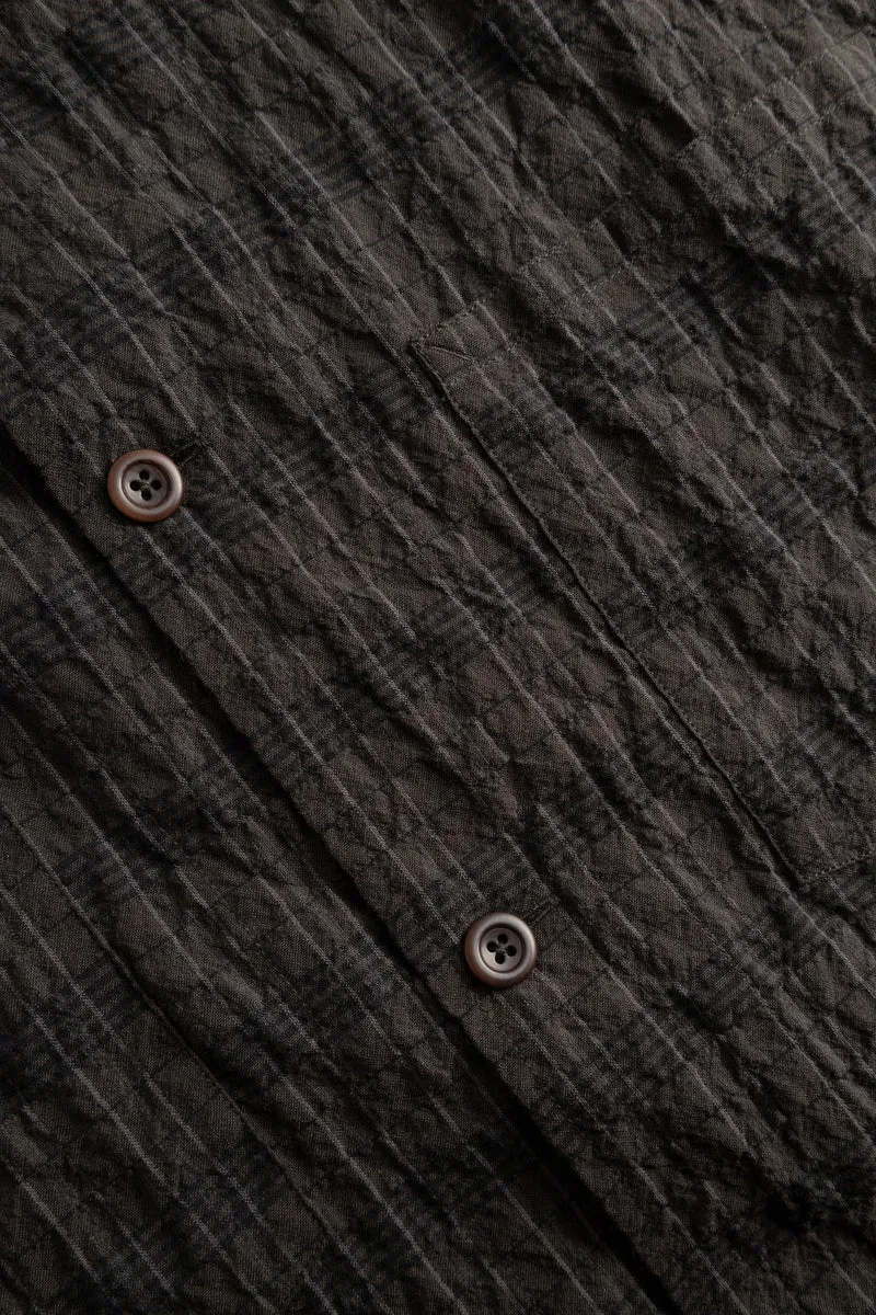 Norse Projects - Mols Check SS Shirt - Brown
