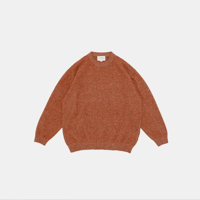 7G Melange Pullover - Melange Orange