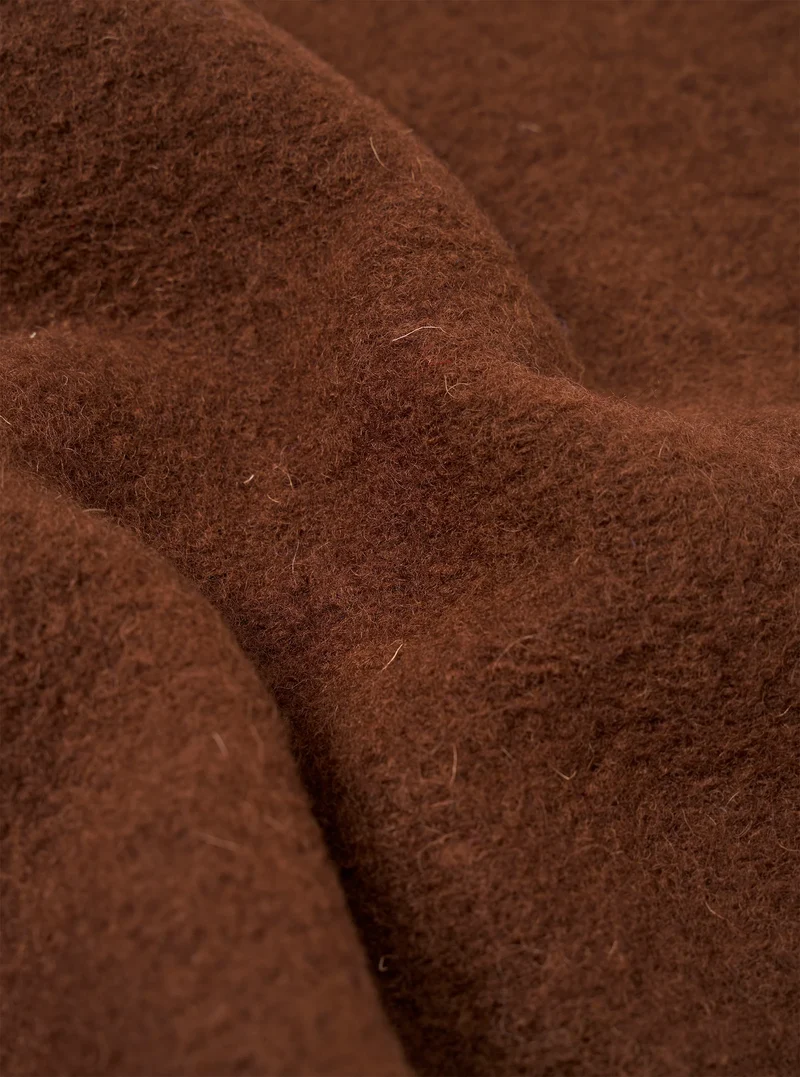 Wool Fleece Uniform Jacket - Cacao