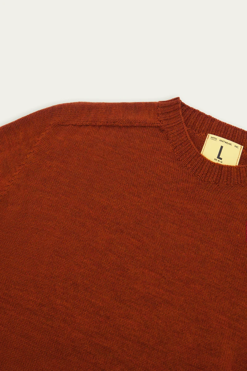 Aris Pull Col Rond - Orange