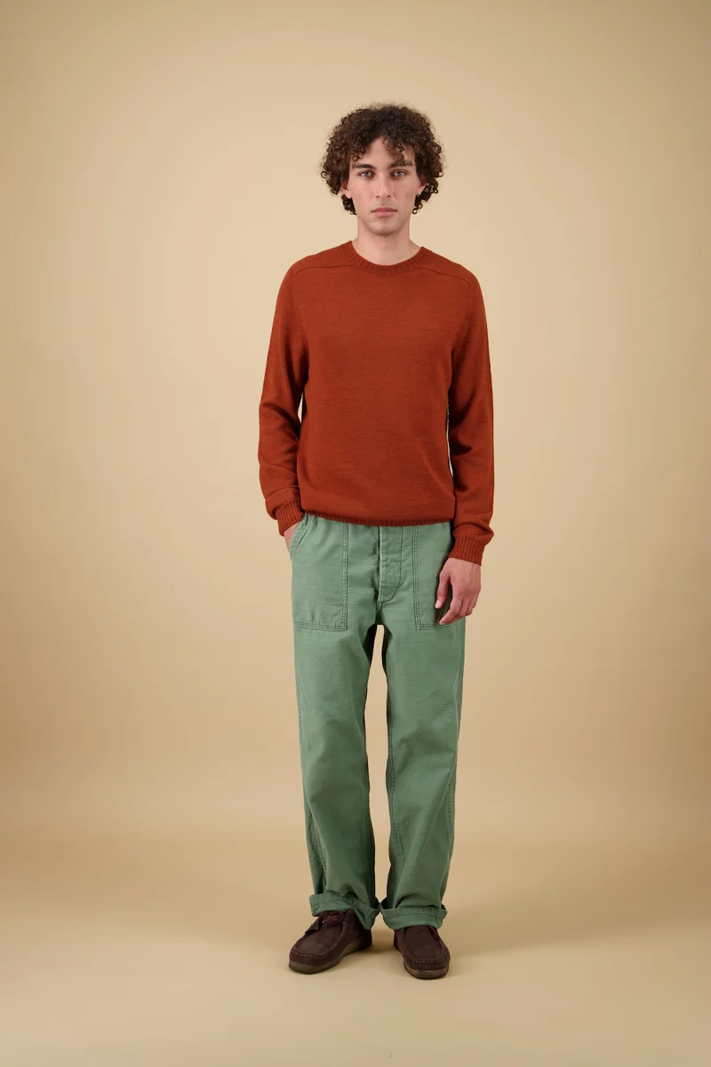 Aris Pull Col Rond - Orange