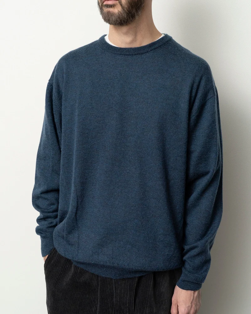 Wool Mohair 10G Pullover - Ash Brown