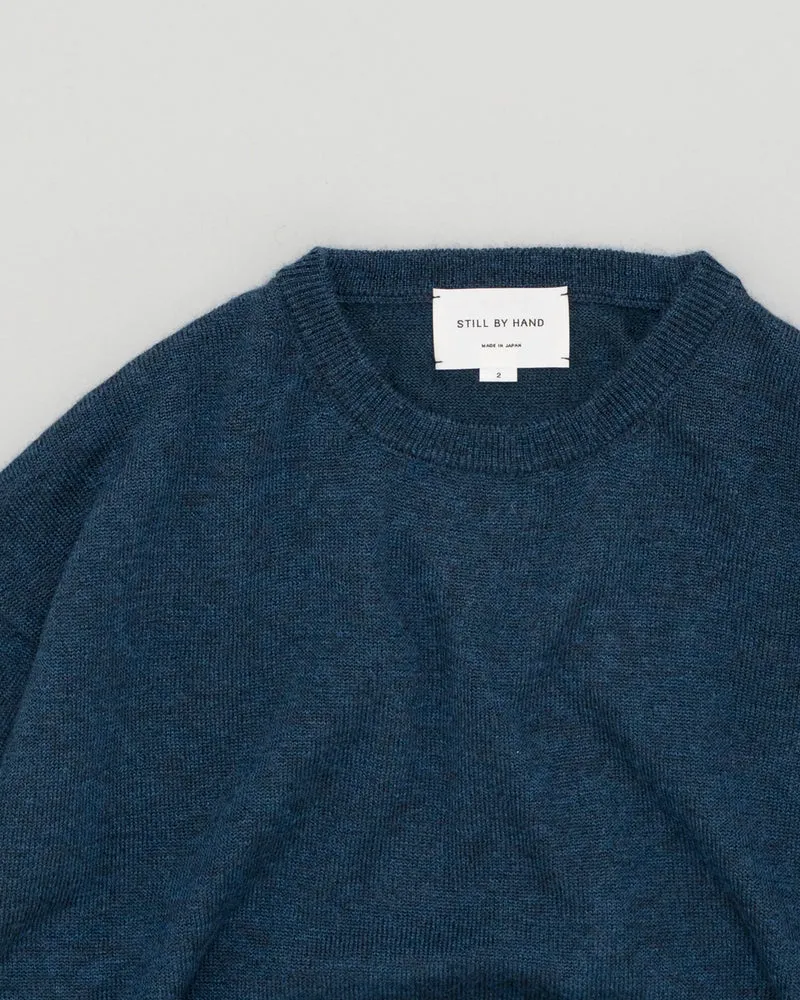 Wool Mohair Pullover - Dusty Blue