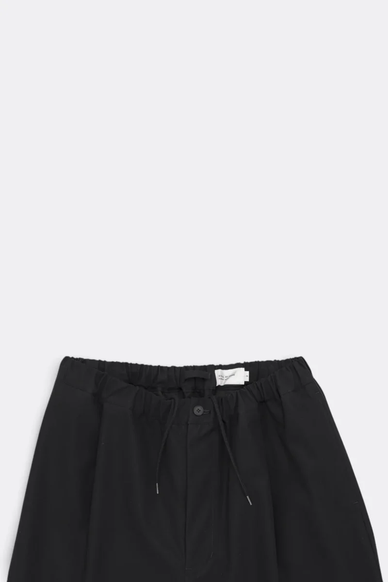 Cotton Twill Easy Pants - Ink Black
