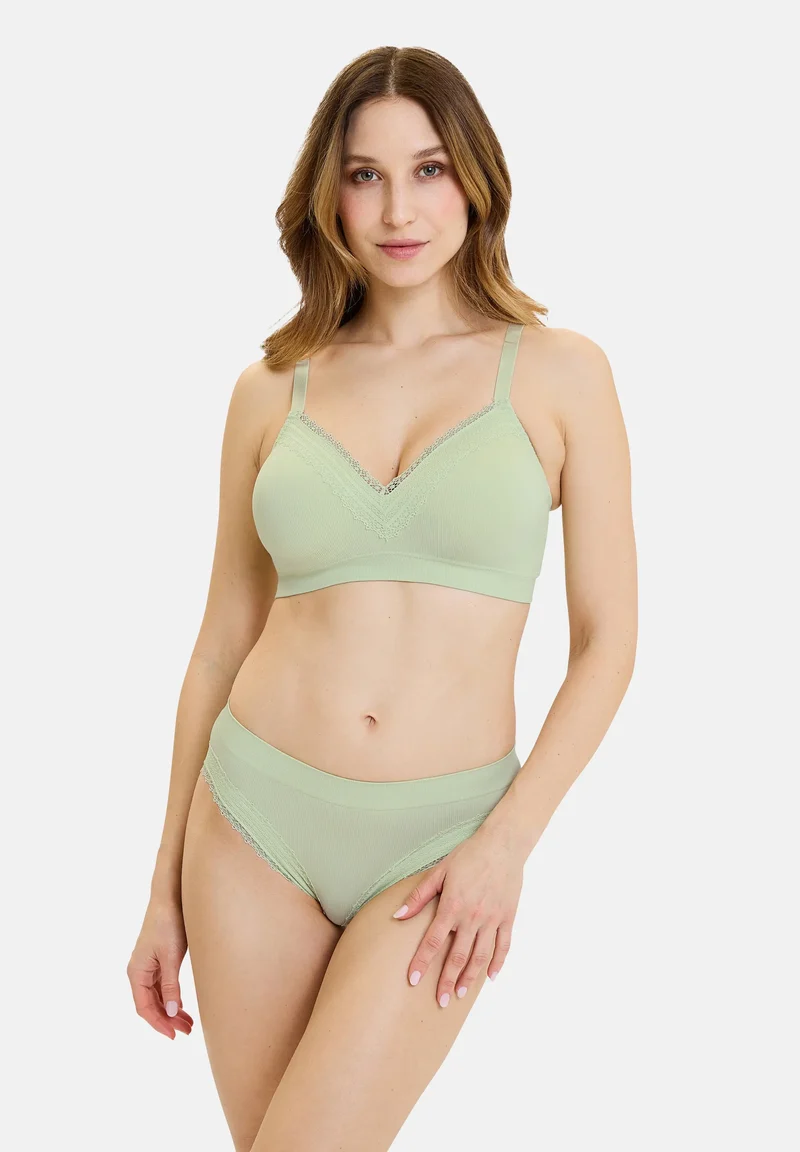 Lot de 2 slips Agathe Orange Corail et Vert Tendre