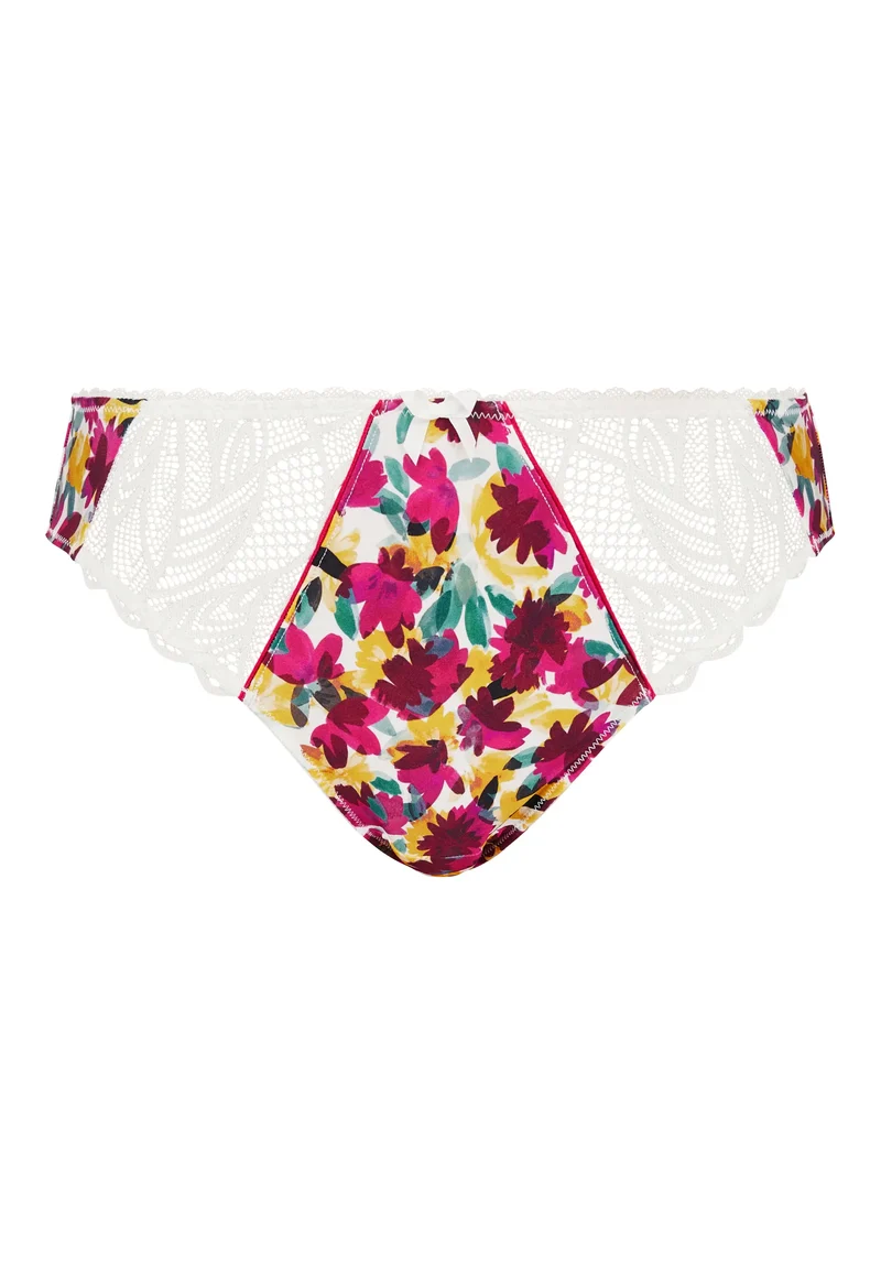 Slip Célia Fleurs Rouges & Jaunes