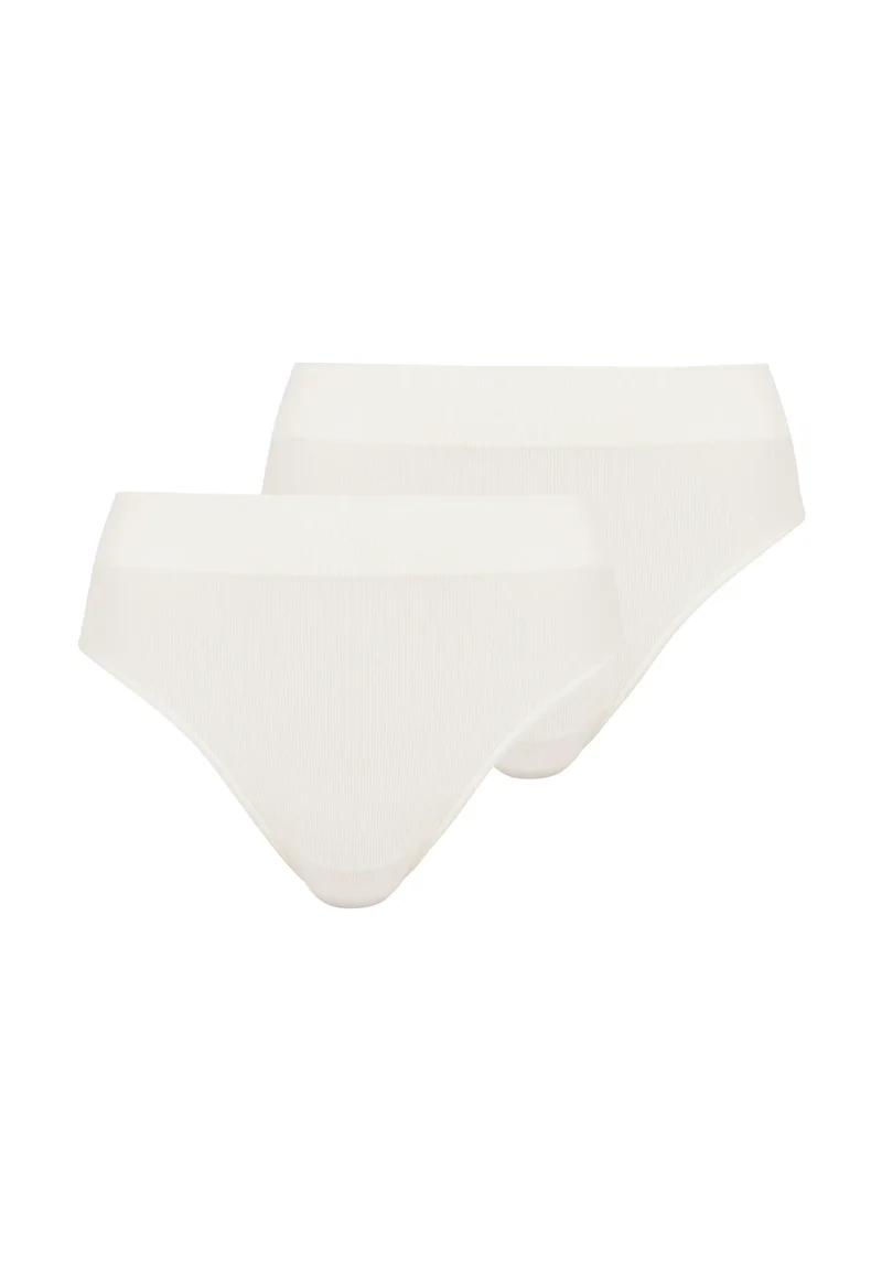 Lot de 2 slips midi Essentiel Confort Ivoire