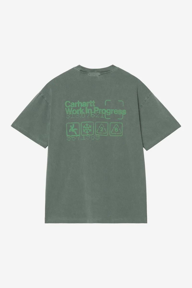 Carhartt Wip BOXED S/S TEE Dark Scarab garment dyed
