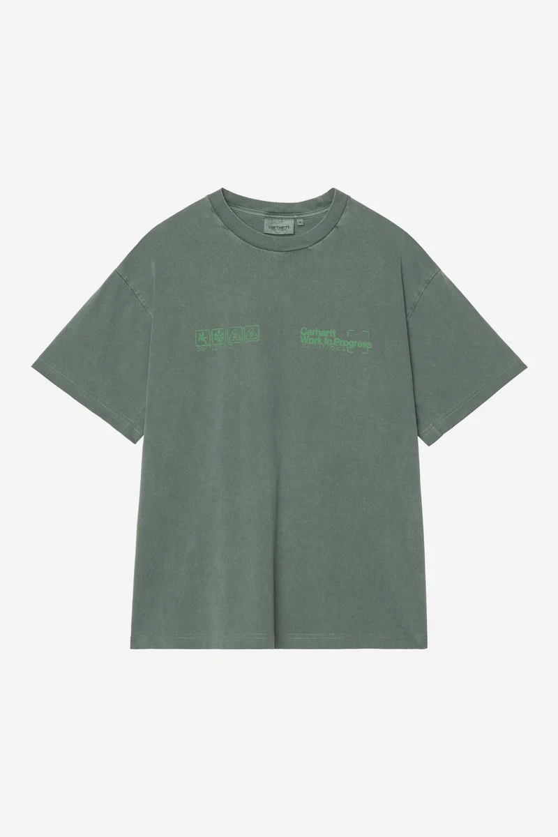 Carhartt Wip BOXED S/S TEE Dark Scarab garment dyed