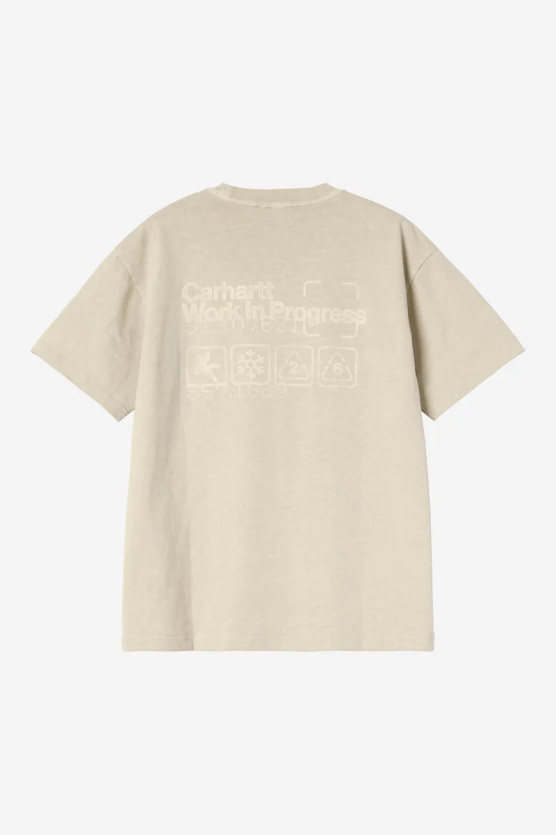 Carhartt Wip BOXED S/S TEE Fleur De Sel garment dyed