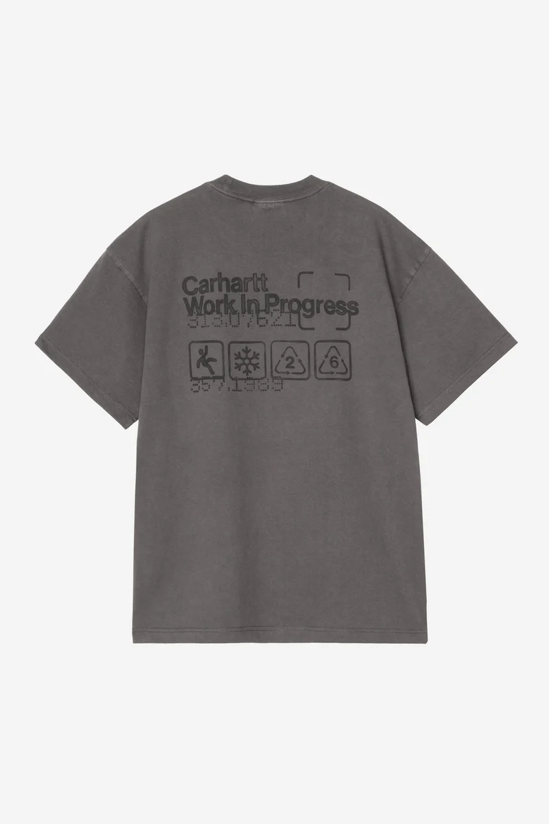 Carhartt Wip BOXED S/S TEE Soot garment dyed