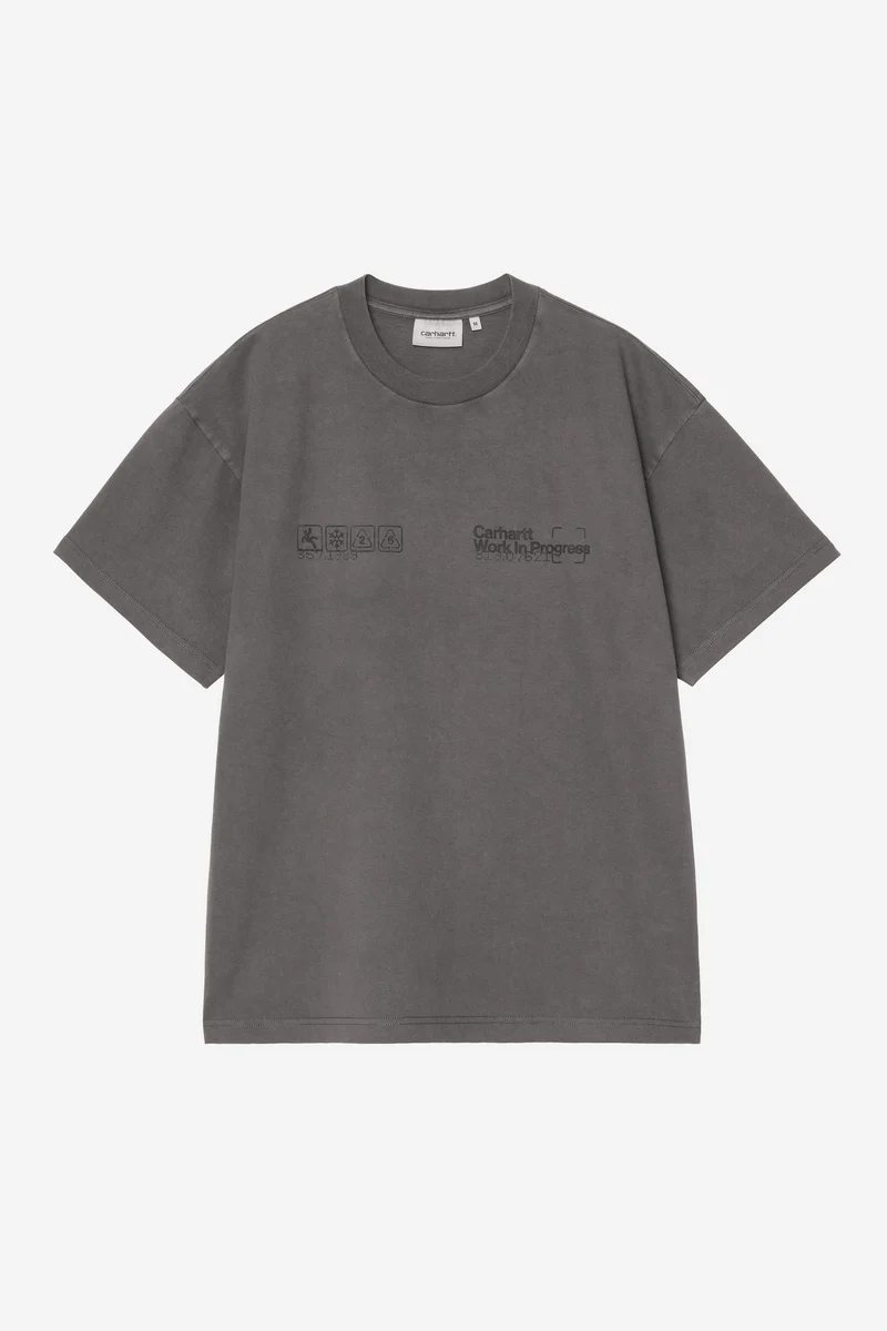 Carhartt Wip BOXED S/S TEE Soot garment dyed